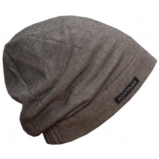 KOPFMUSS - Wintermtze mit Sweatshirtfutter XL Winterjacquard Schwarz/Ecru