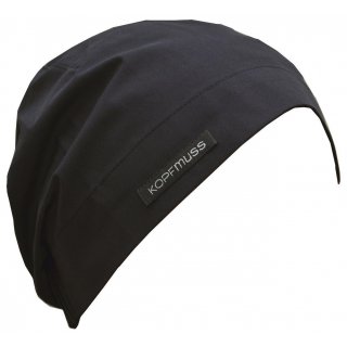 KOPFMUSS� - ungef�tterte Wetterm�tze XL schwarz