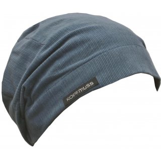 KOPFMUSS - ungeftterte Cordmtze XL taubenblau