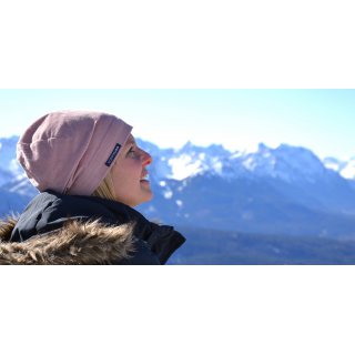 KOPFMUSS - Wintermtze mit Sweatshirtfutter XS cord pur rose